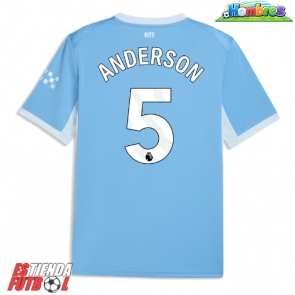 Manchester City Elliot Anderson #5 Primera Equipación 2026-27 Manga Corta